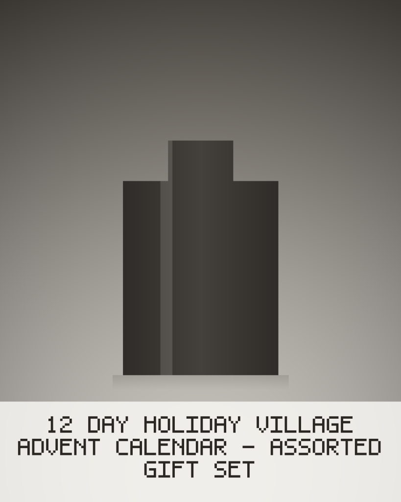 12 Day Holiday Village Advent Calendar - Assorted Gift Set