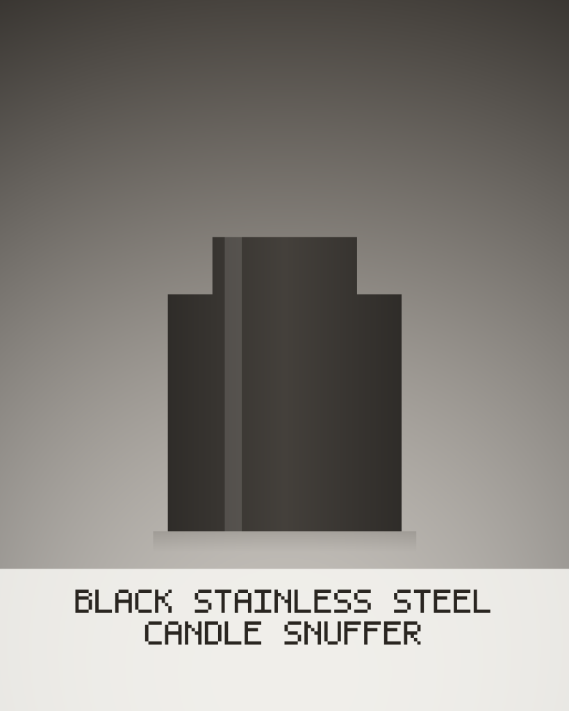 Black Stainless Steel Candle Snuffer