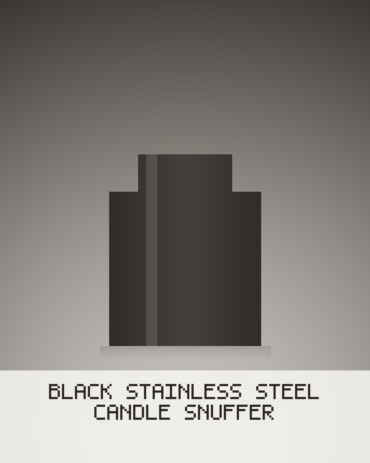 Black Stainless Steel Candle Snuffer