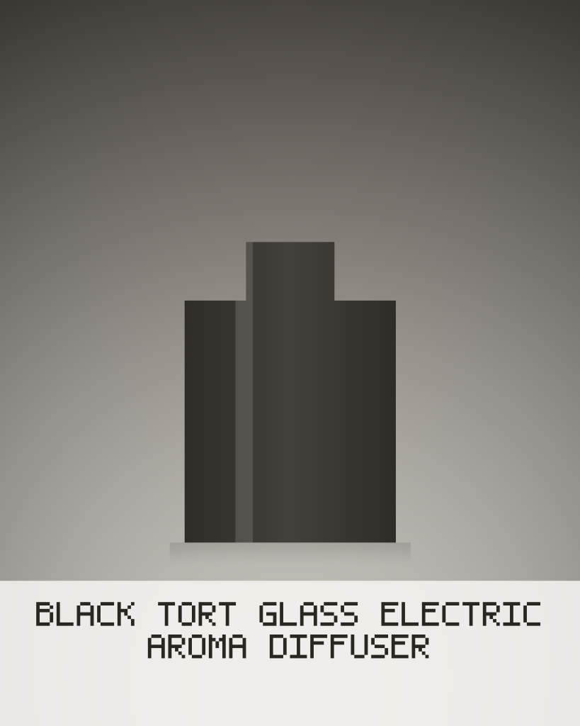Black Tort Glass Electric Aroma Diffuser