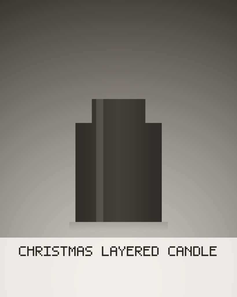 Christmas Layered Candle