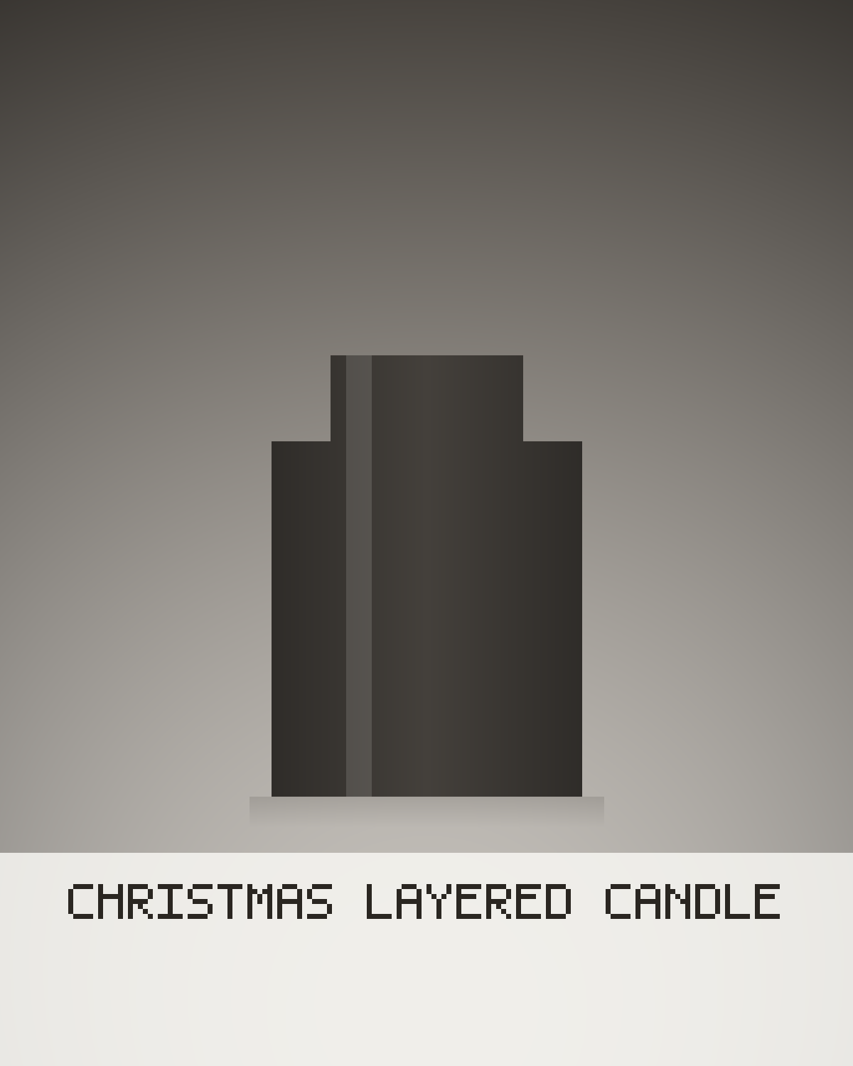Christmas Layered Candle