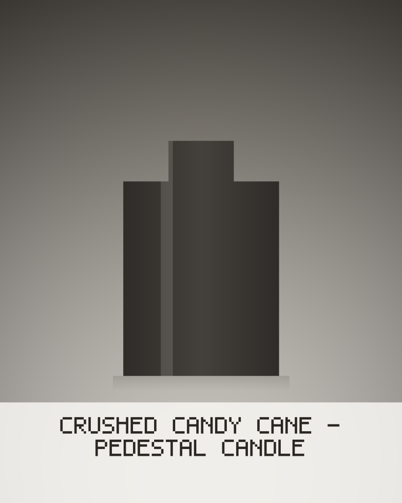Crushed Candy Cane - Pedestal Candle