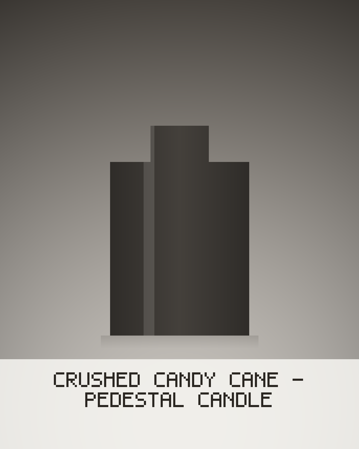 Crushed Candy Cane - Pedestal Candle