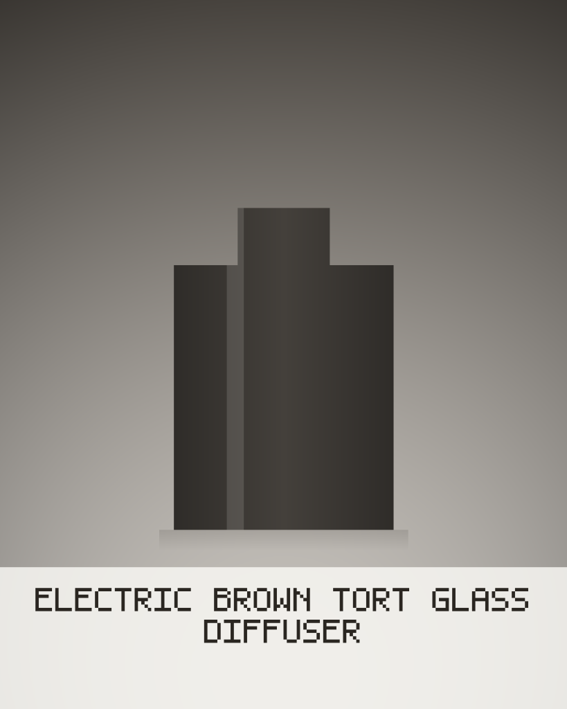 Electric Brown Tort Glass Diffuser