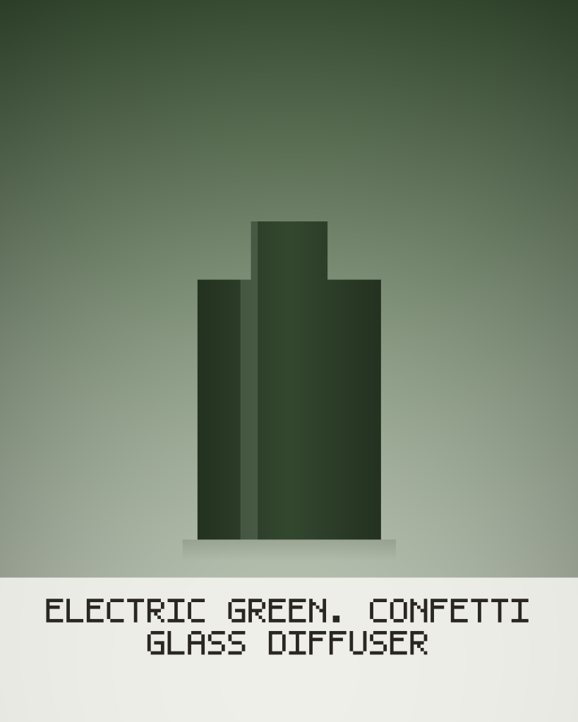 Electric Green, Confetti Glass Diffuser