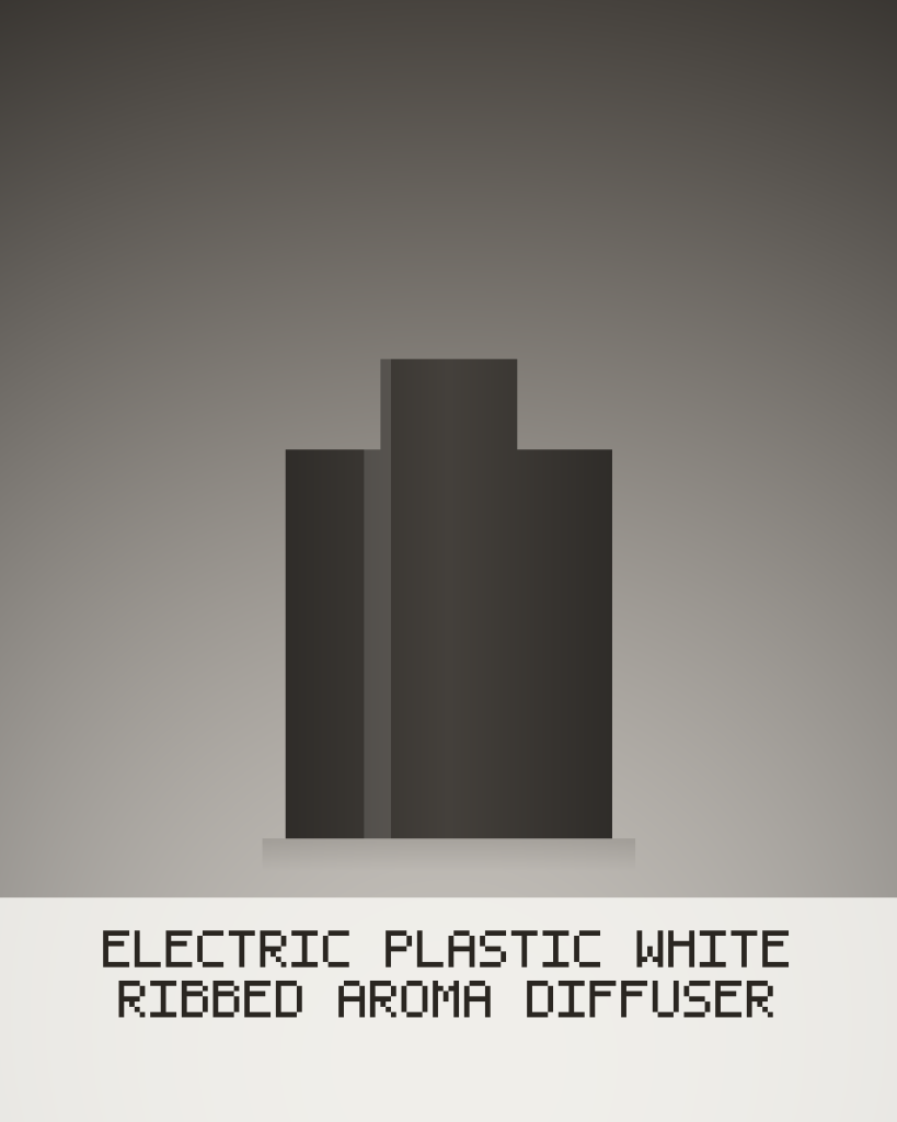 Electric Plastic White Ribbed Aroma Diffuser