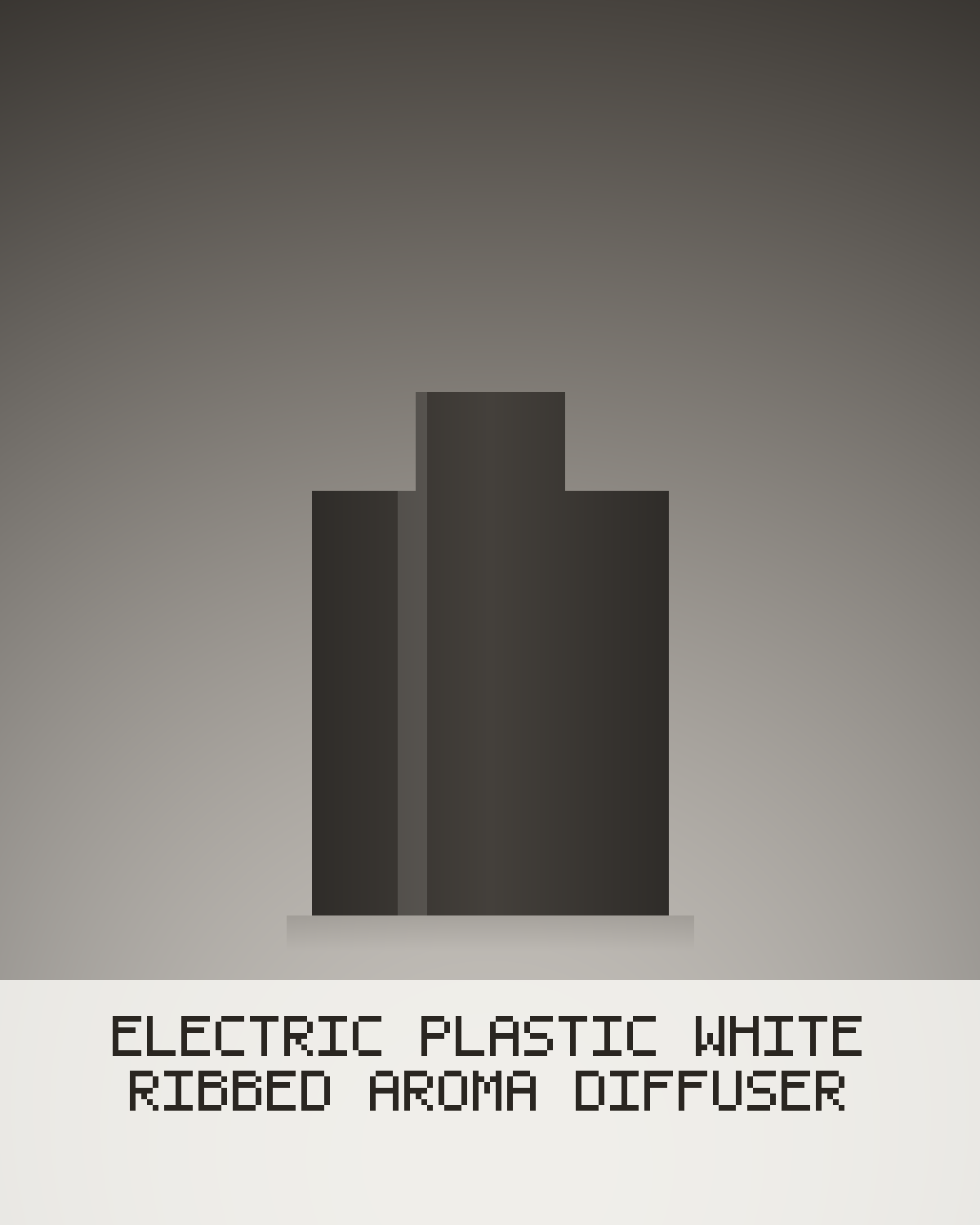 Electric Plastic White Ribbed Aroma Diffuser