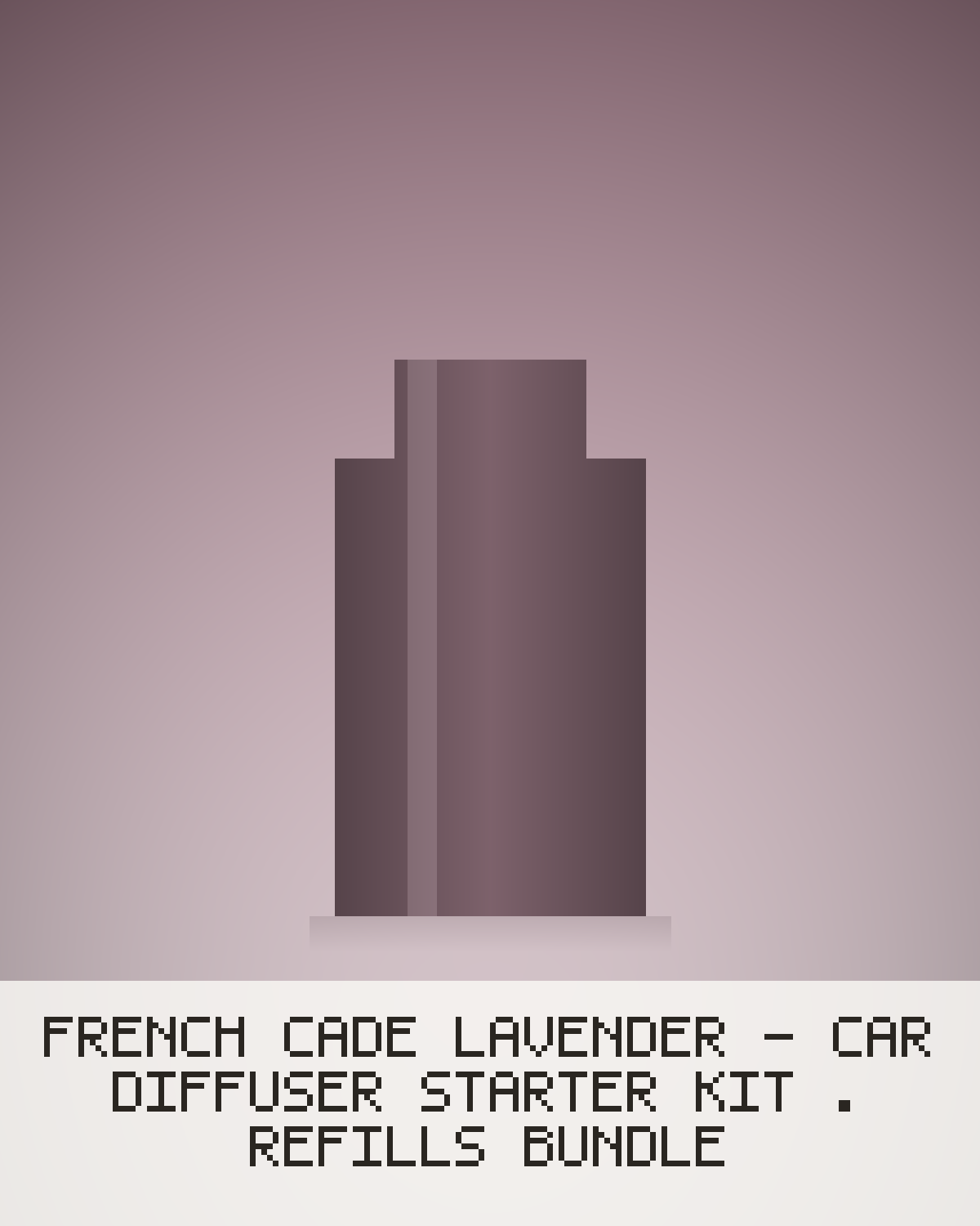 French Cade Lavender - Car Diffuser Starter Kit + Refills Bundle