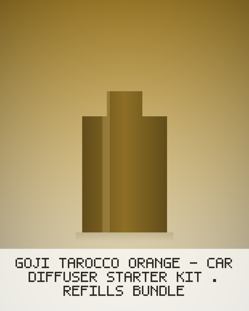 Goji Tarocco Orange - Car Diffuser Starter Kit + Refills Bundle