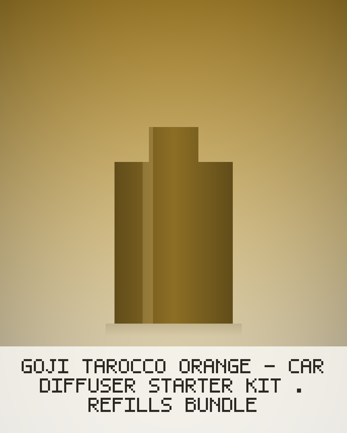 Goji Tarocco Orange - Car Diffuser Starter Kit + Refills Bundle
