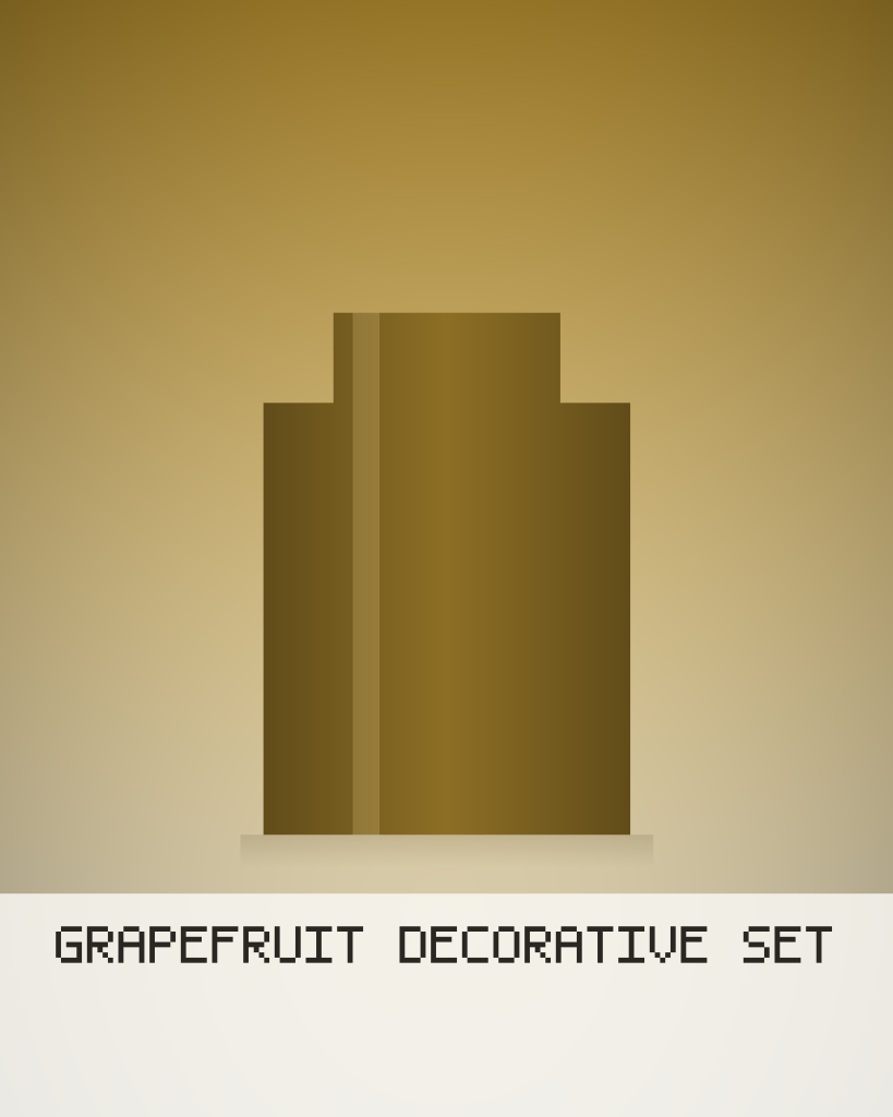 Grapefruit Decorative Set