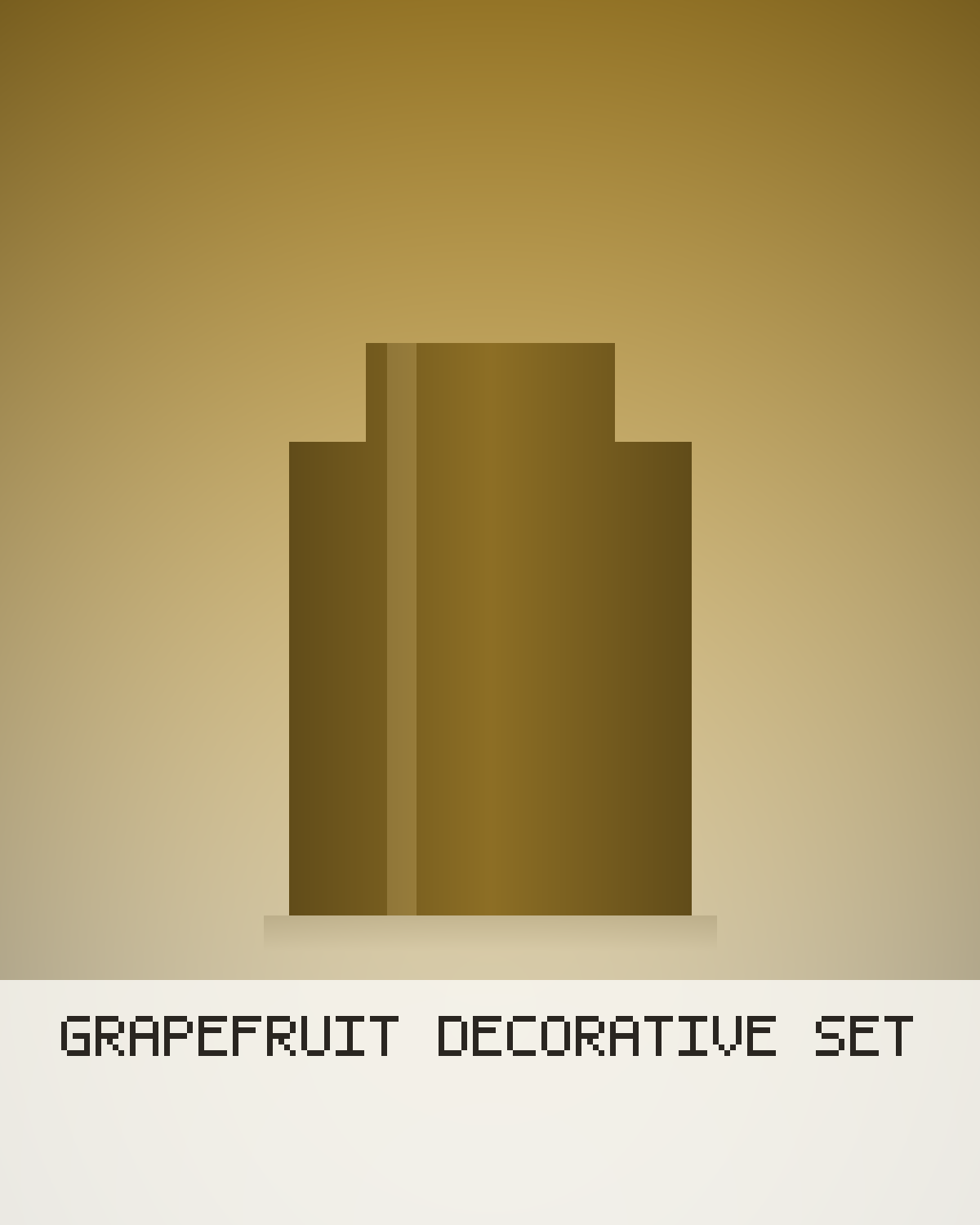 Grapefruit Decorative Set