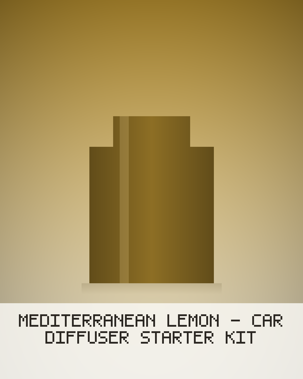 Mediterranean Lemon - Car Diffuser Starter Kit