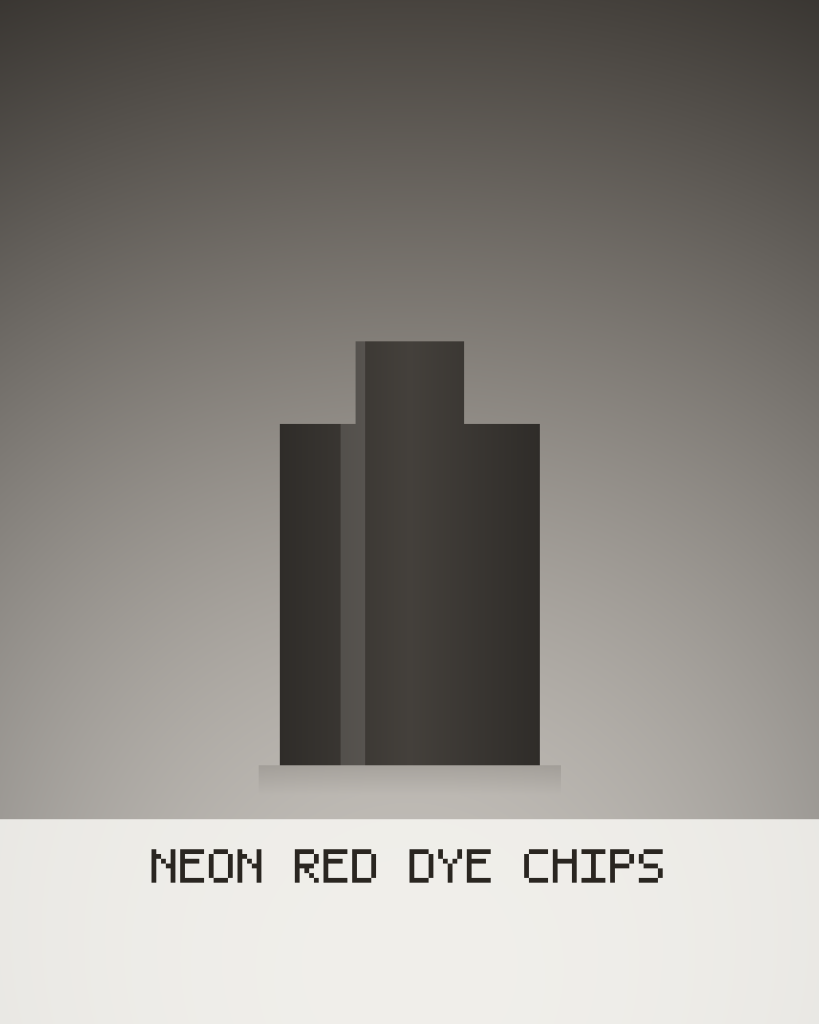 Neon Red Dye Chips