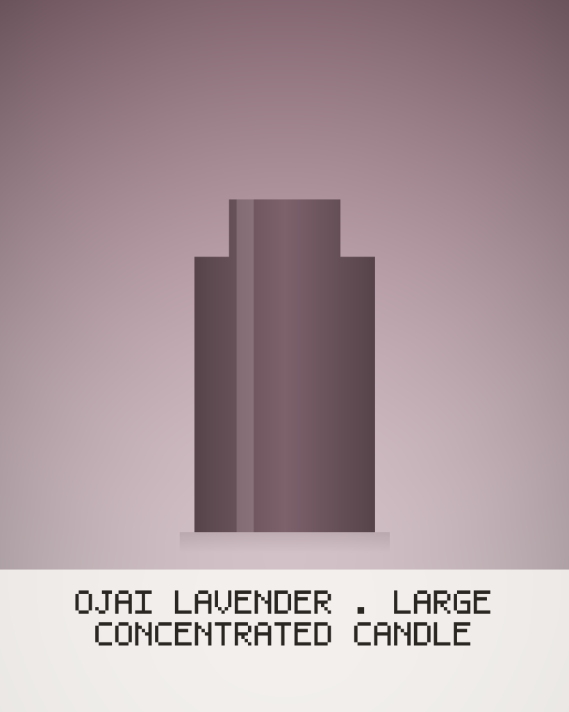 Ojai Lavender – Large Concentrated Candle