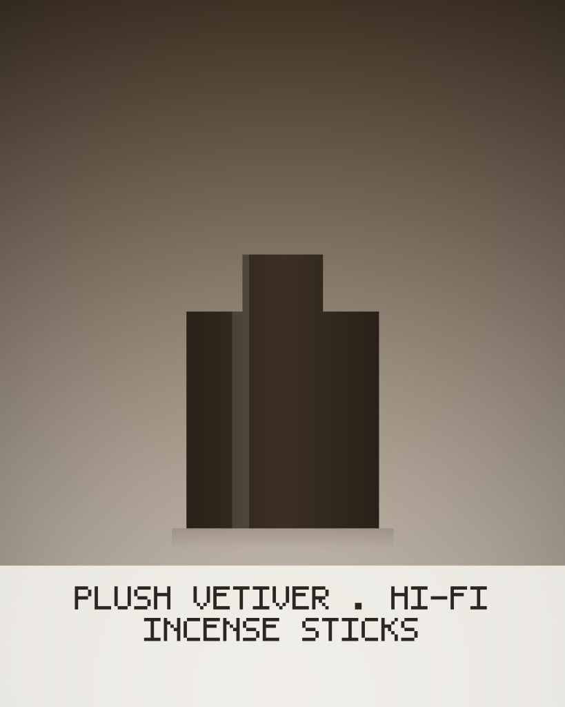Plush Vetiver – HI-FI Incense Sticks