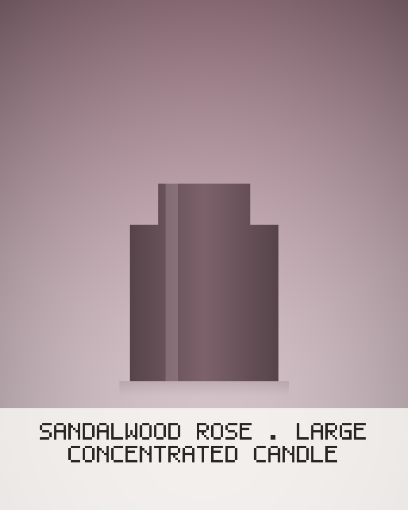 Sandalwood Rose – Large Concentrated Candle