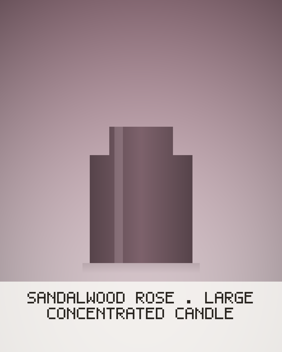 Sandalwood Rose – Large Concentrated Candle