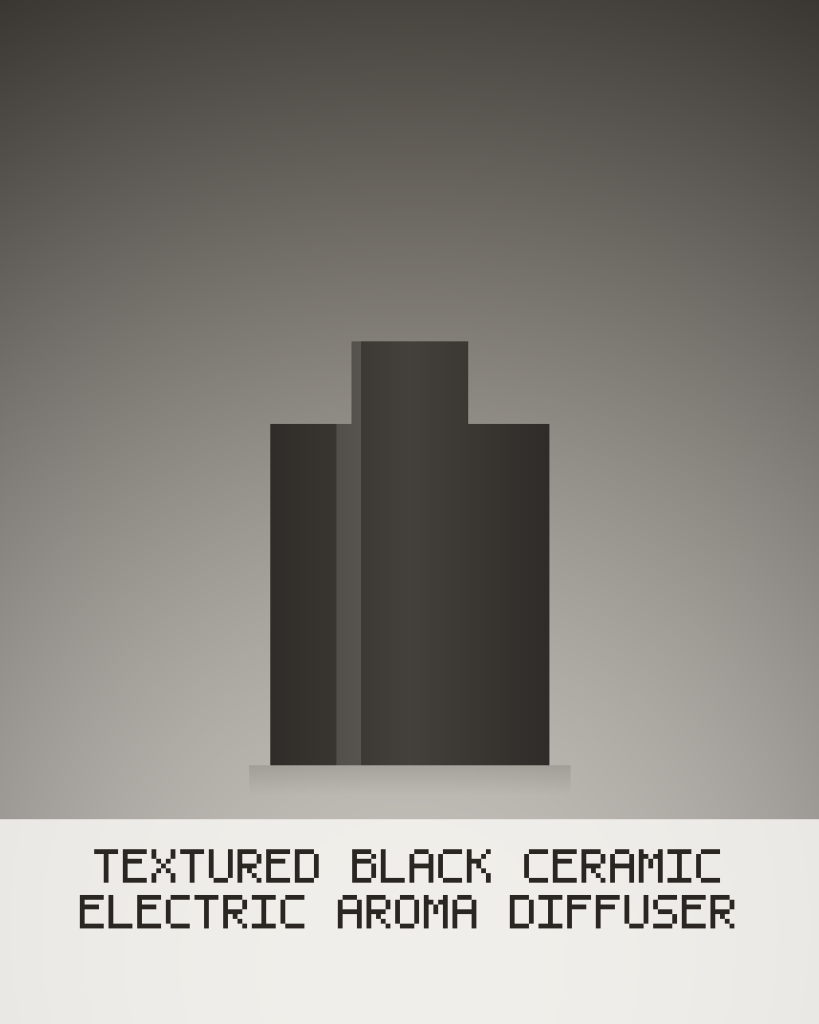 Textured Black Ceramic Electric Aroma Diffuser