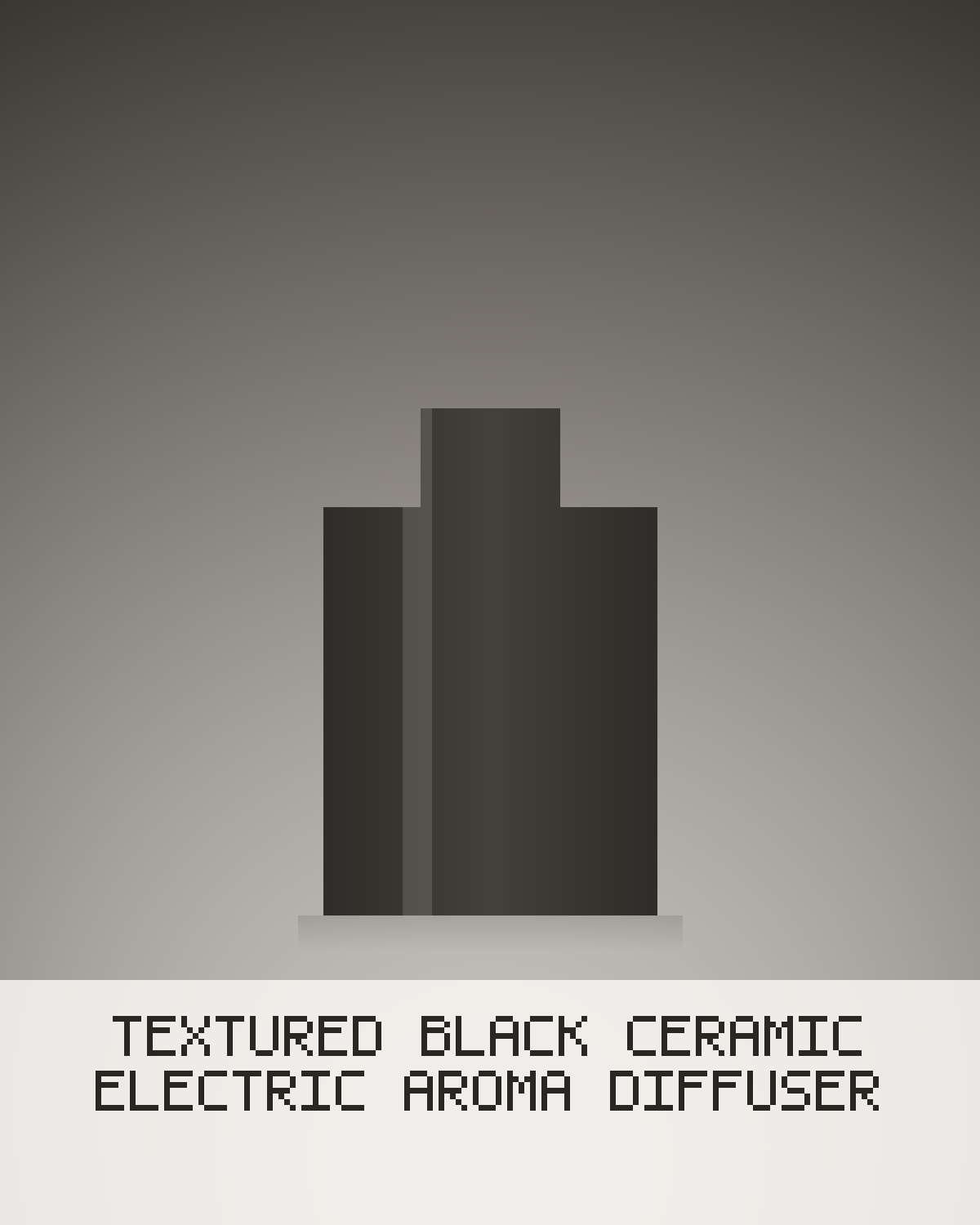 Textured Black Ceramic Electric Aroma Diffuser