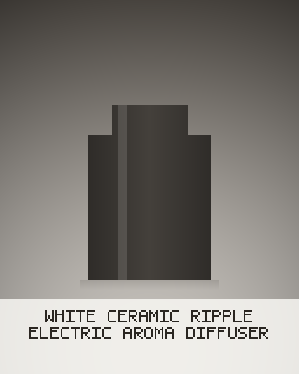 White Ceramic Ripple Electric Aroma Diffuser